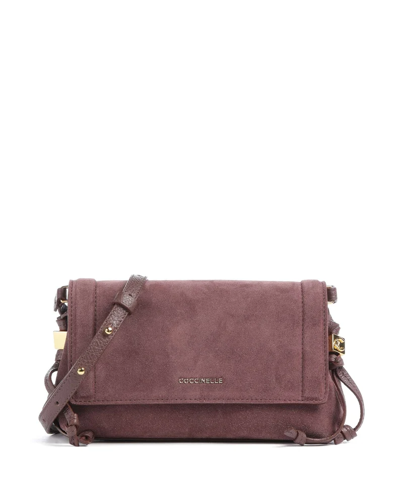 Coccinelle Thess Suede Bandolera berry