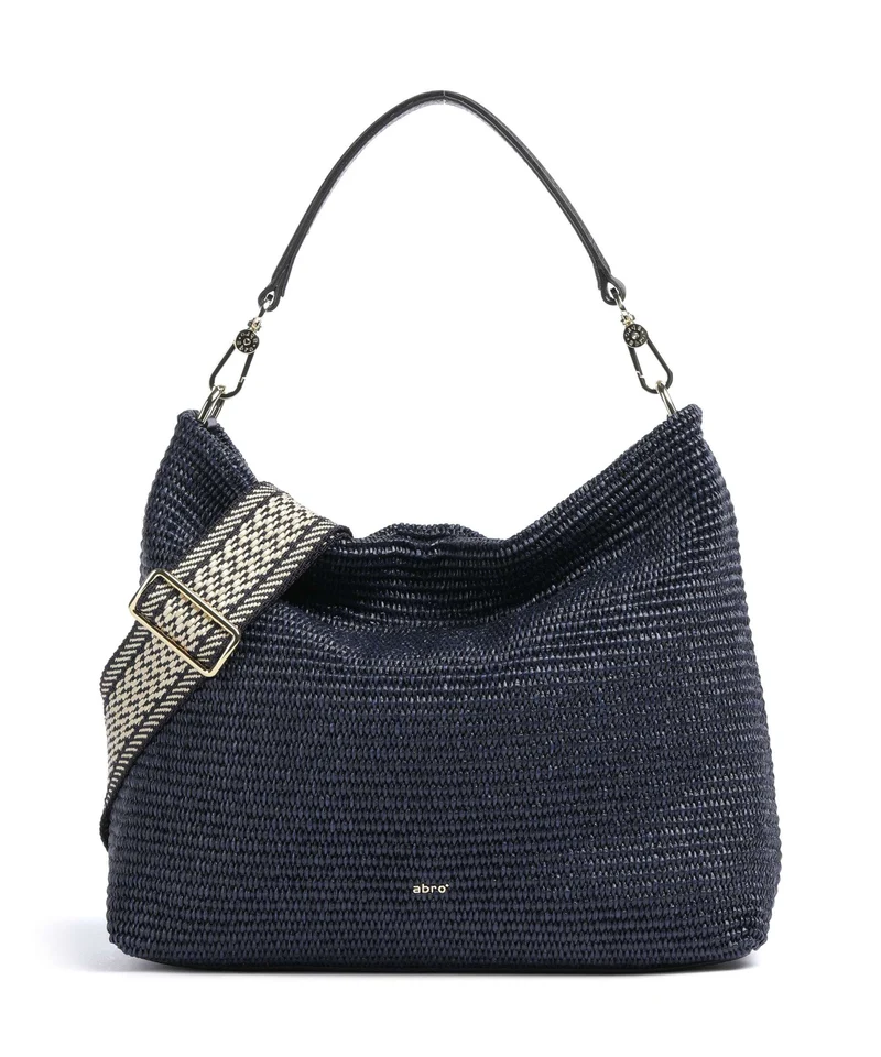 Abro Raffia Kaia Bolso de hobo navy
