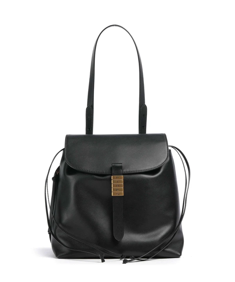 Pinko Saddle Bolso mochila nero/antique gold