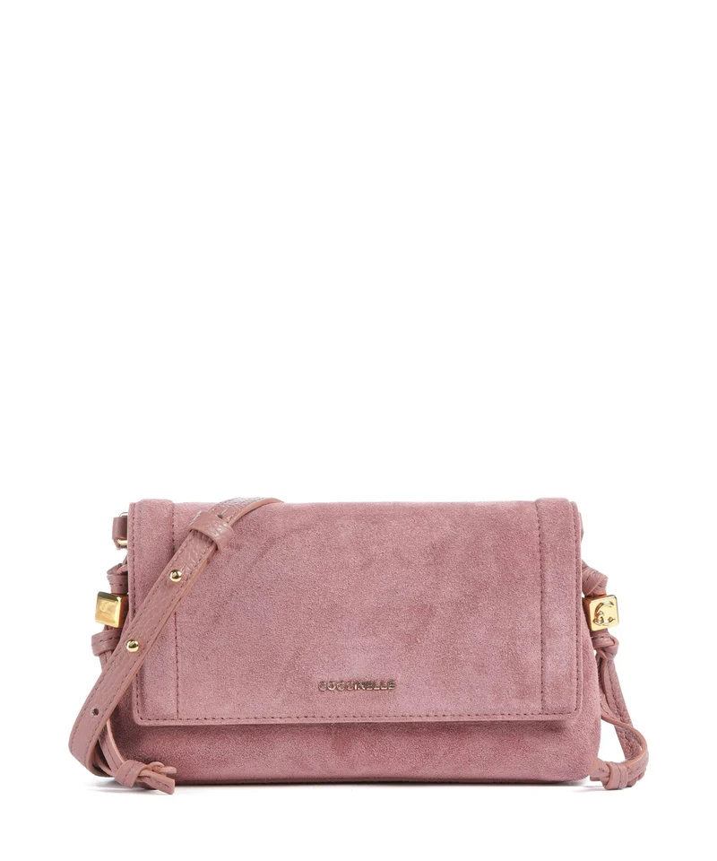 Coccinelle Thess Suede Bandolera winter rose