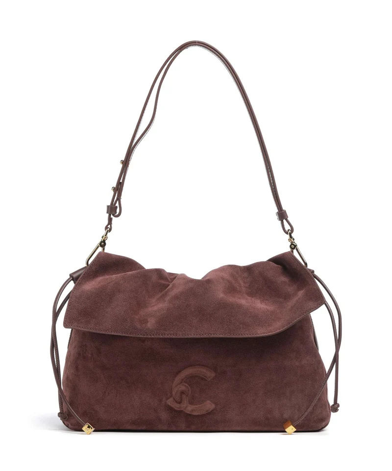 Coccinelle Lidia Suede Bolso de hobo berry