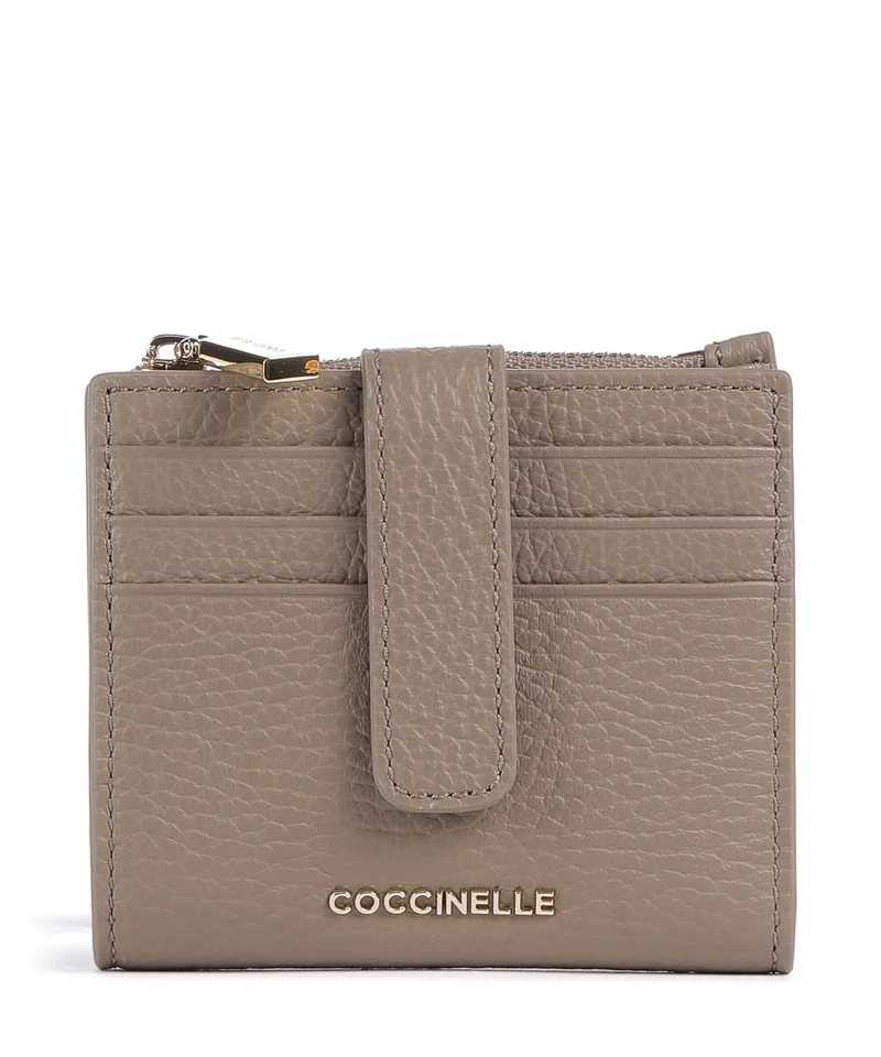 Coccinelle Metallic Soft Monedero warm taupe