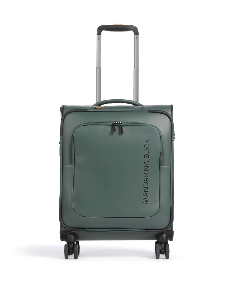 Mandarina Duck Eco Coated Maleta con 4 ruedas deep green