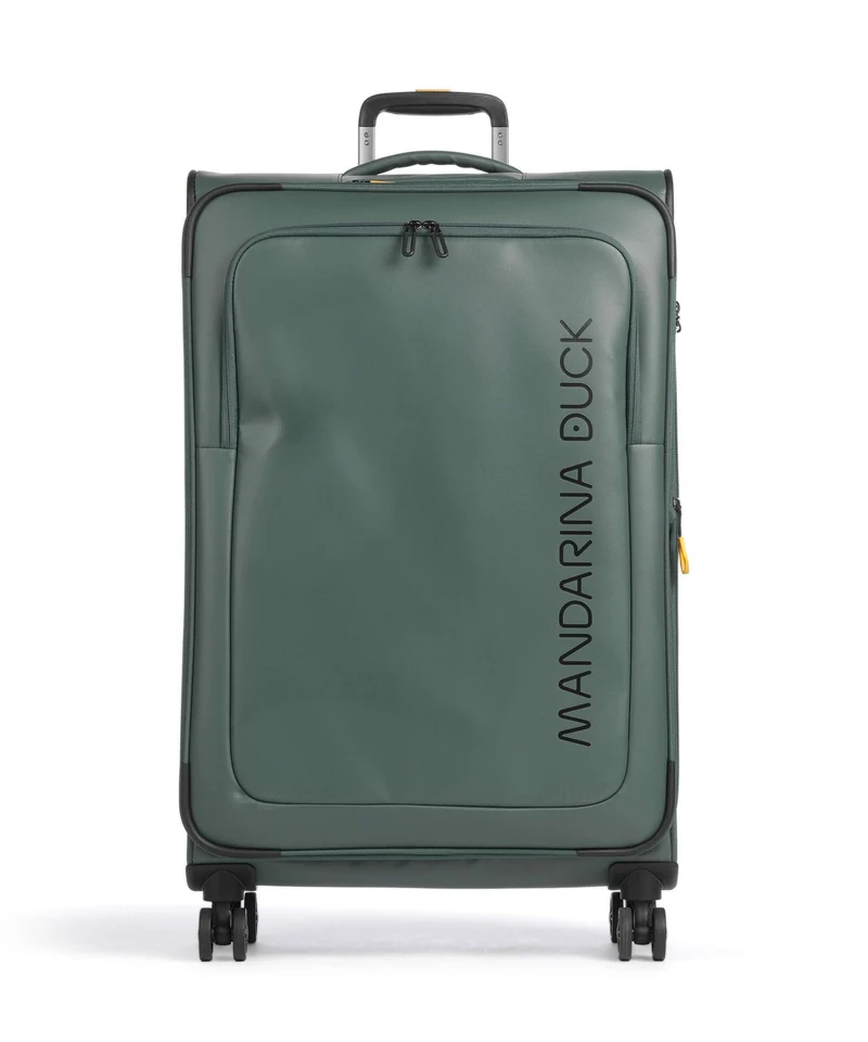 Mandarina Duck Eco Coated Maleta con 4 ruedas deep green