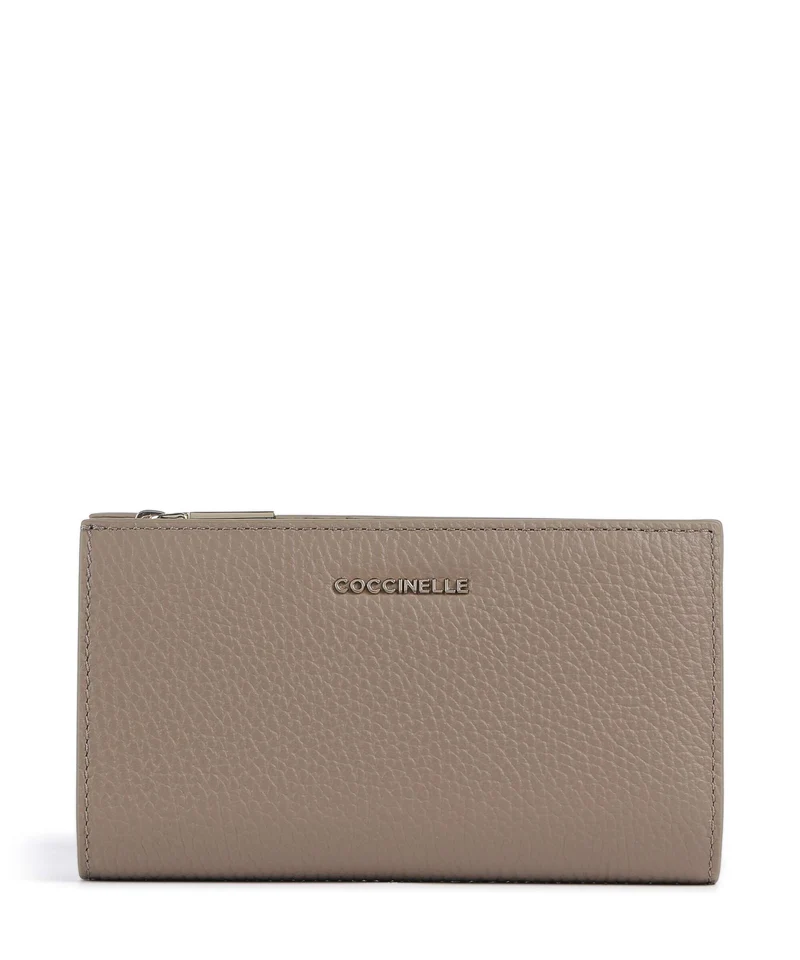 Coccinelle Metallic Soft Monedero warm taupe