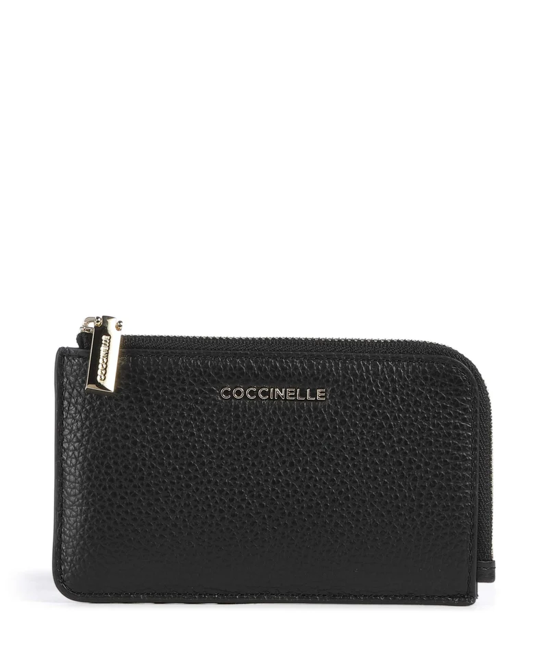Coccinelle Metallic Soft Tarjetero noir