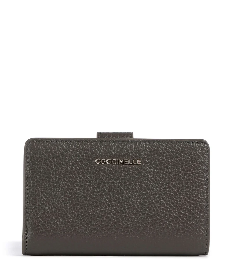 Coccinelle Metallic Soft Monedero fango