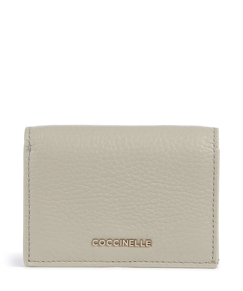 Coccinelle Metallic Soft Monedero eucalipto