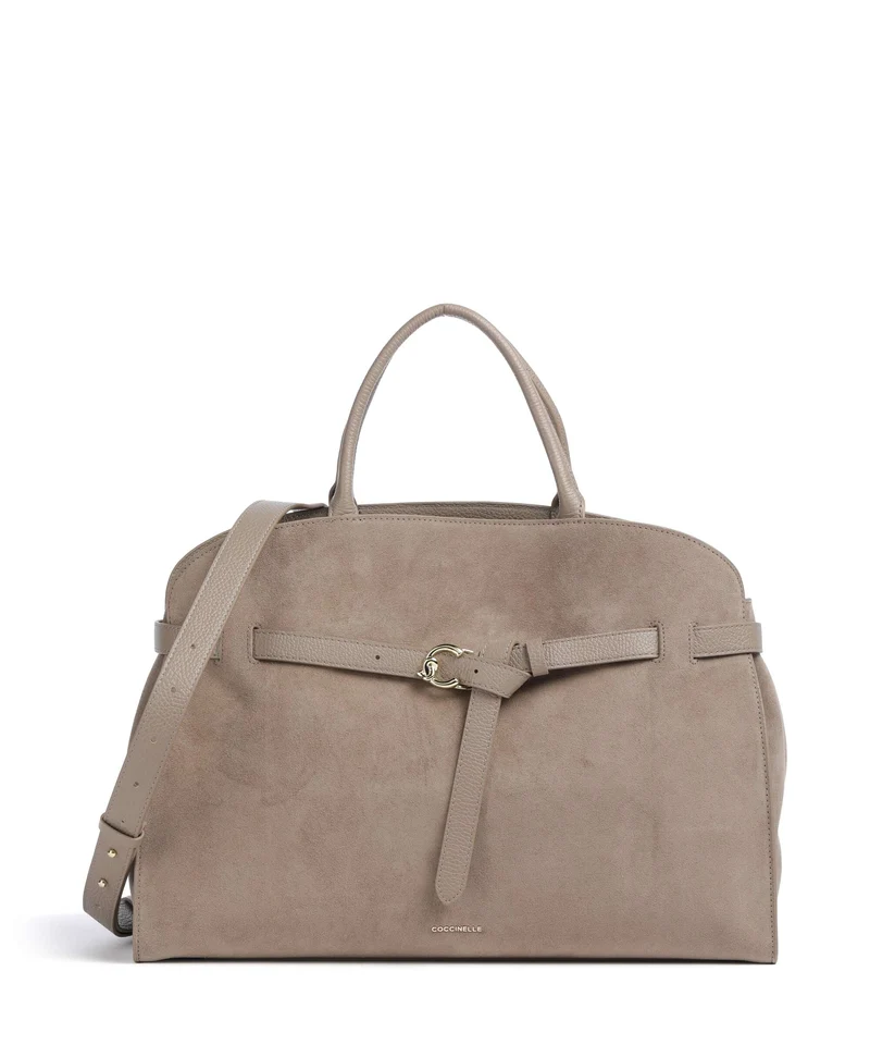Coccinelle Sabine Suede Bolso de mano warm taupe