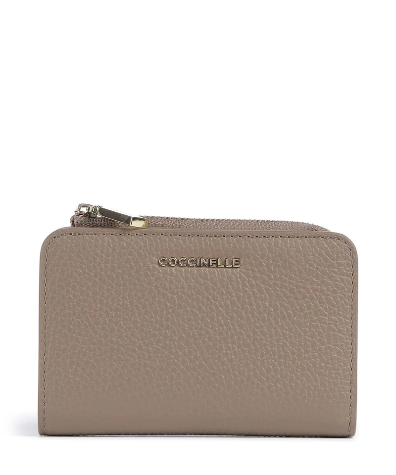 Coccinelle Metallic Soft Monedero warm taupe