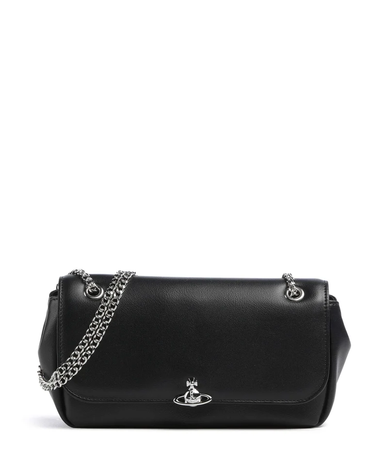 Vivienne Westwood Chain Smooth Bolso de hombro black