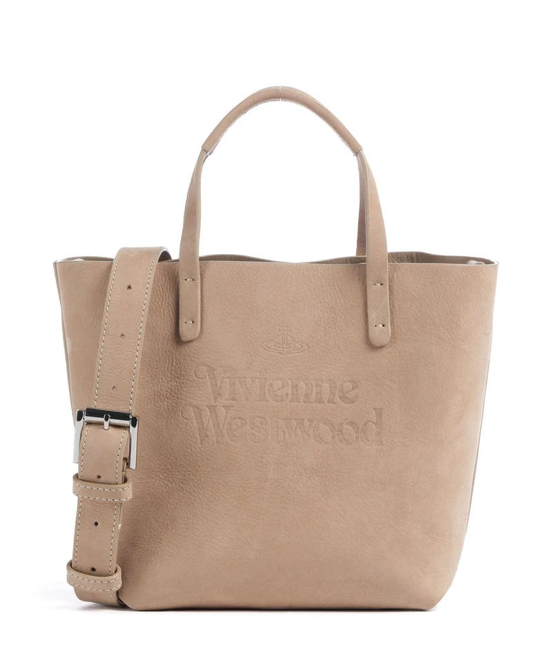 Vivienne Westwood Studio Nubuck Small Bolso de mano beige