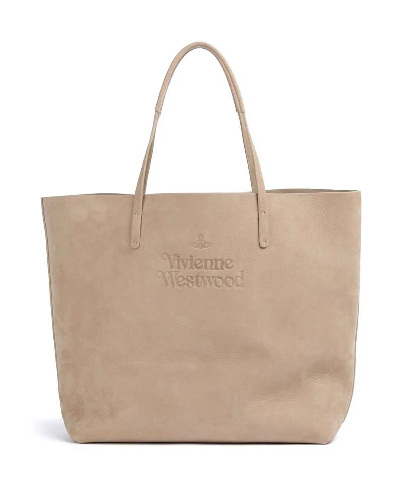 Vivienne Westwood Studio Nubuck Bolsa shopping beige