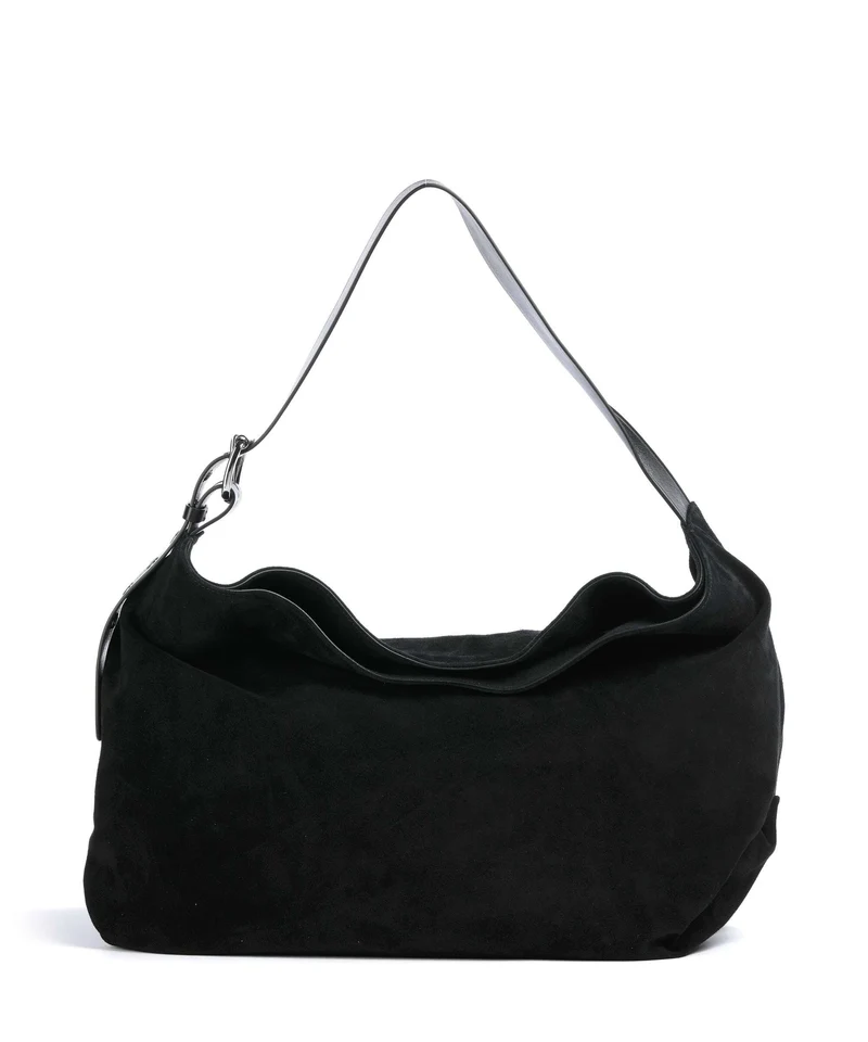 Vivienne Westwood Maxime Suede Large Bolso de hobo black