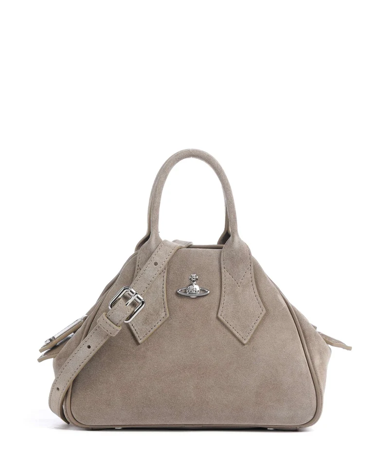 Vivienne Westwood Yasmine Suede Small Bolso de mano stone