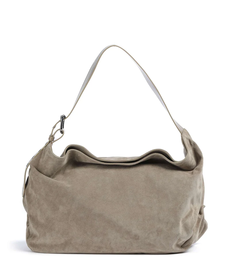 Vivienne Westwood Maxime Suede Large Bolso de hobo stone