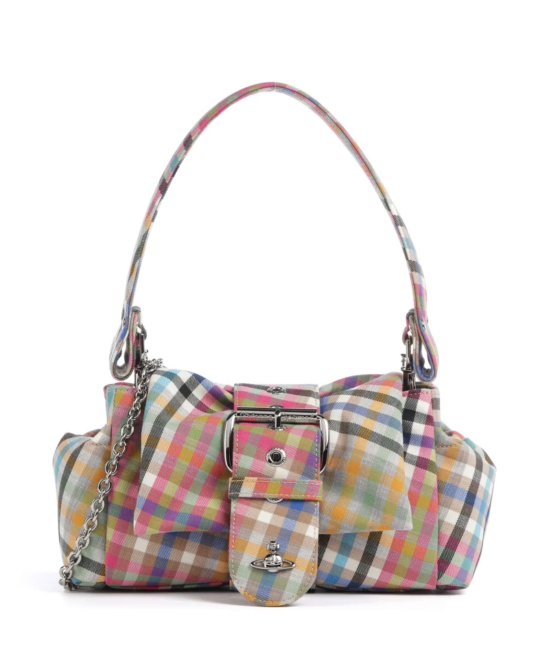Vivienne Westwood Hazel Heather Check Treasure Bolso de hombro multicolour