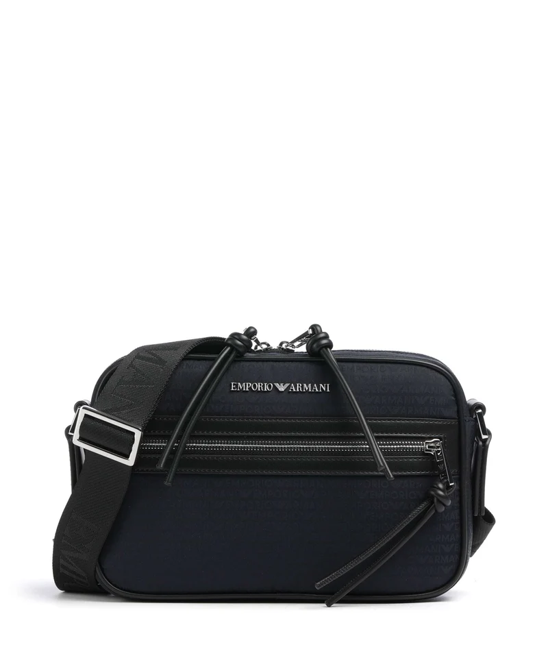 Emporio Armani Monogram Bandolera iconico blu navy