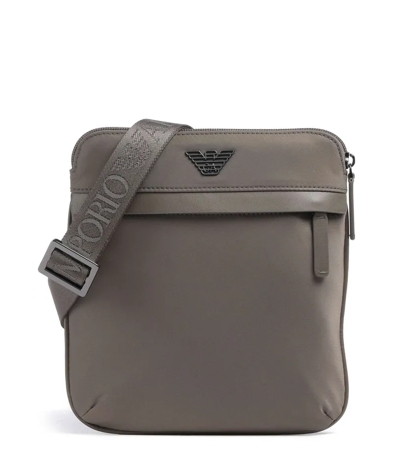 Emporio Armani Recycled Nylon Bandolera major brown