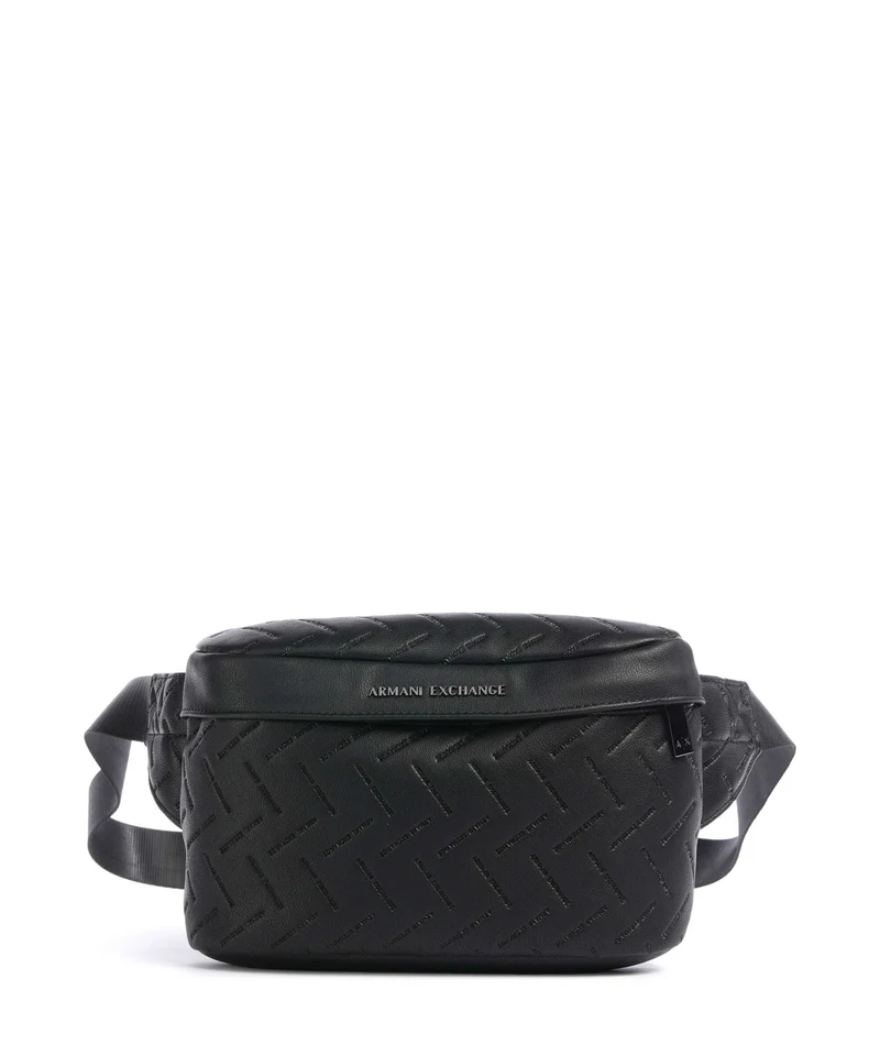 Armani Exchange Ginevra Embossed Riñonera black