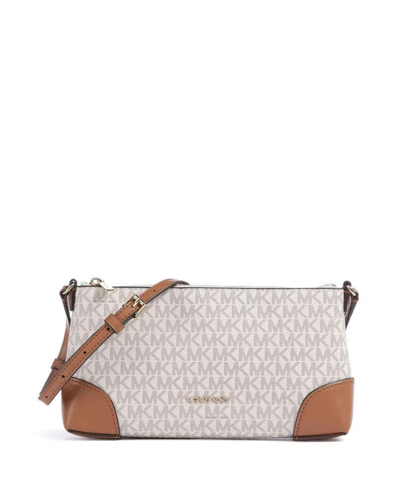 Michael Kors Murphy Small Bandolera vanilla/acorn