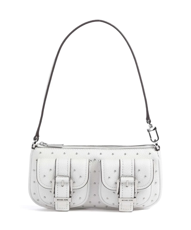 Michael Kors Zoe Small Bolso de hombro optic white