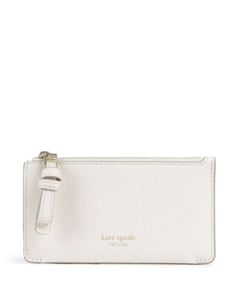 Kate Spade New York Loop Tarjetero cashew milk