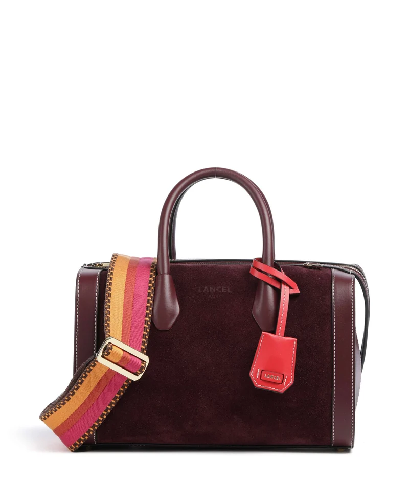Lancel BCBG Bowling M Bolso de mano cassis