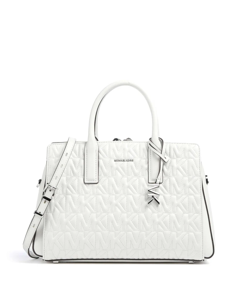 Michael Kors Laila Medium Bolso de mano optic white