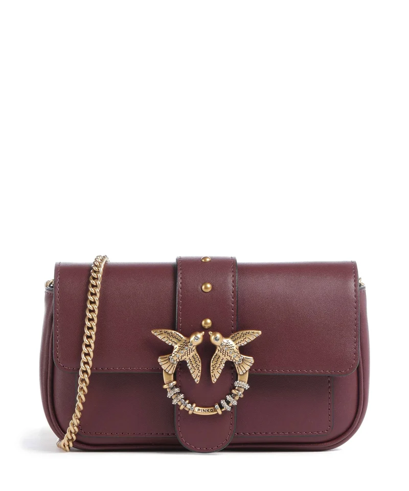 Pinko Love One Pocket New Buckle Bandolera ribes intenso/antique gold