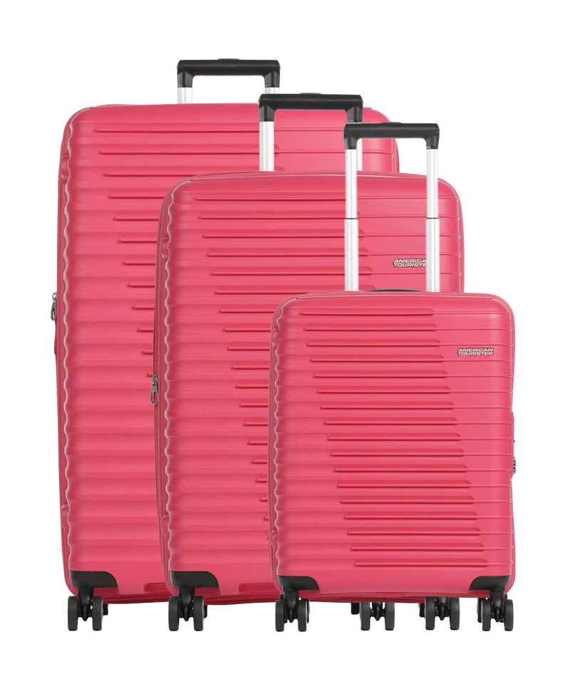 American Tourister Roadrush Juego de maletas (4 ruedas) berry pink