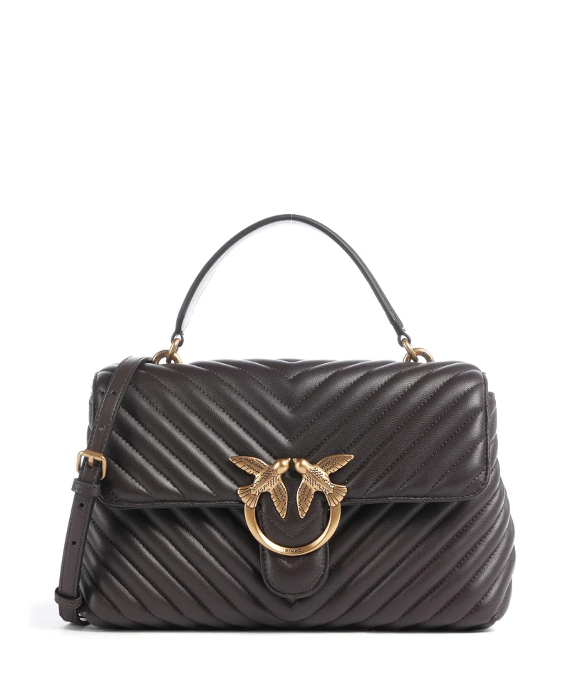 Pinko Love Lady Puff Classic Bolso de mano marrone marasca/antique gold