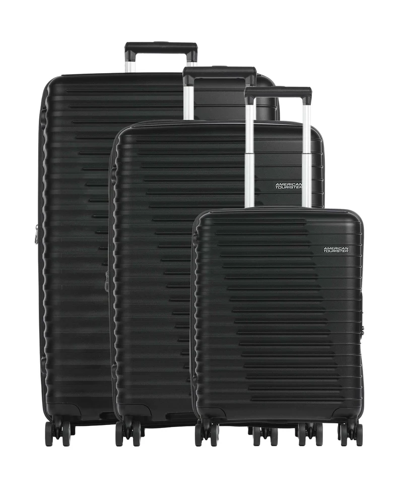 American Tourister Roadrush Juego de maletas (4 ruedas) shadow black