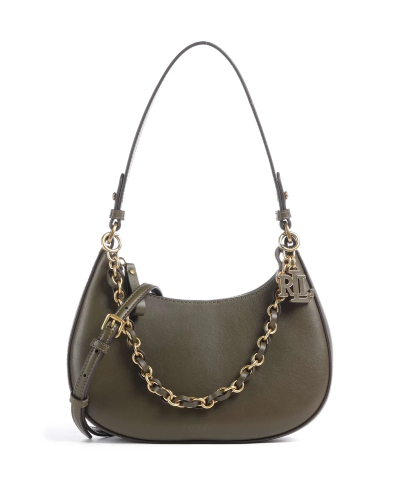 Lauren Ralph Lauren Marcy Medium Bolso de hombro botanic green