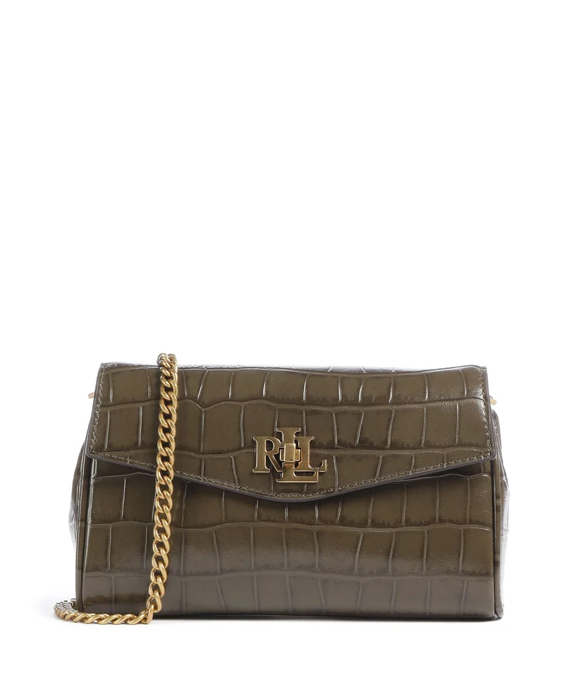 Lauren Ralph Lauren Tanner Large Bandolera botanic green