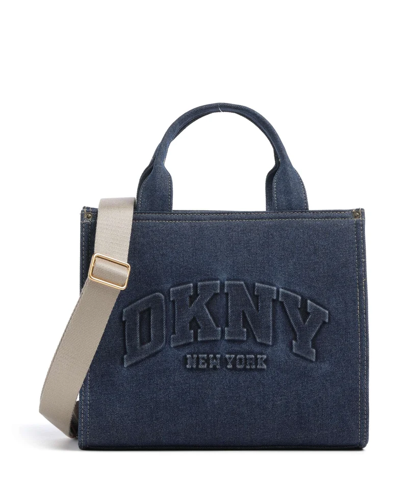DKNY Hadlee Medium Bolso de mano dark denim/saddle
