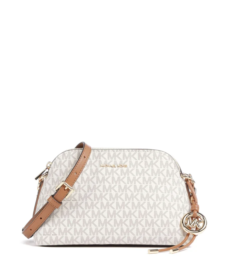 Michael Kors Freddie Small Bandolera vanilla/acorn