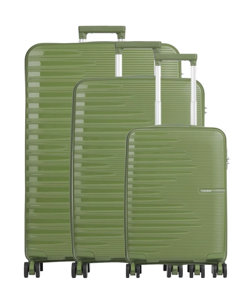 Travelite Pacific Juego de maletas (4 ruedas) olive