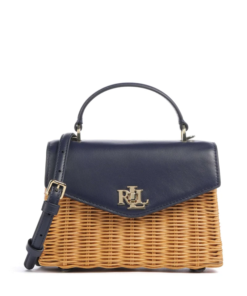 Lauren Ralph Lauren Farrah Small Bolso de mano light walnut/refined navy