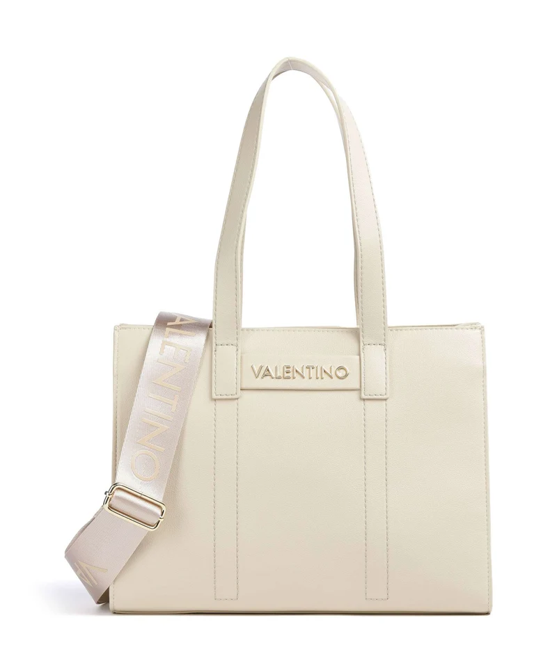 Valentino Bags Aury Re Bolsa shopping ecru
