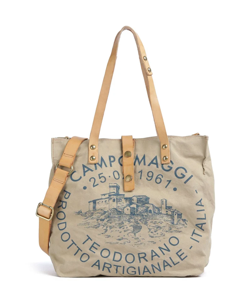 Campomaggi Bolsa shopping beige