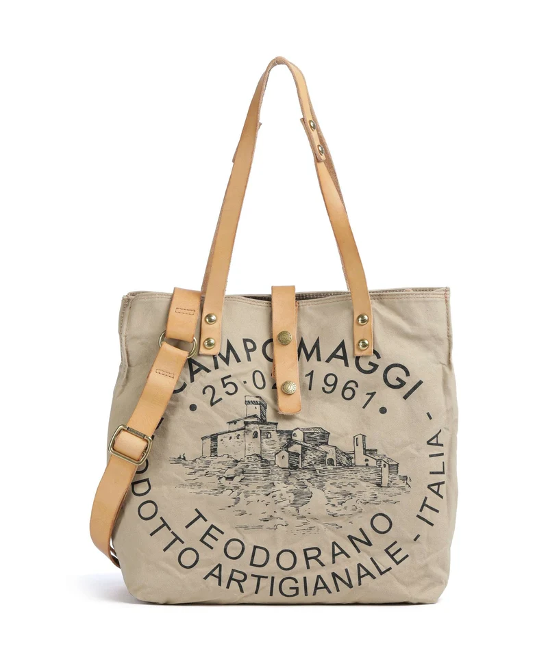 Campomaggi Bolsa shopping beige