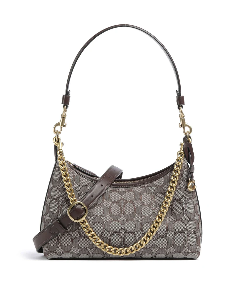 Coach Juliet Signature Jacquard 25 Bolso de hombro oak maple