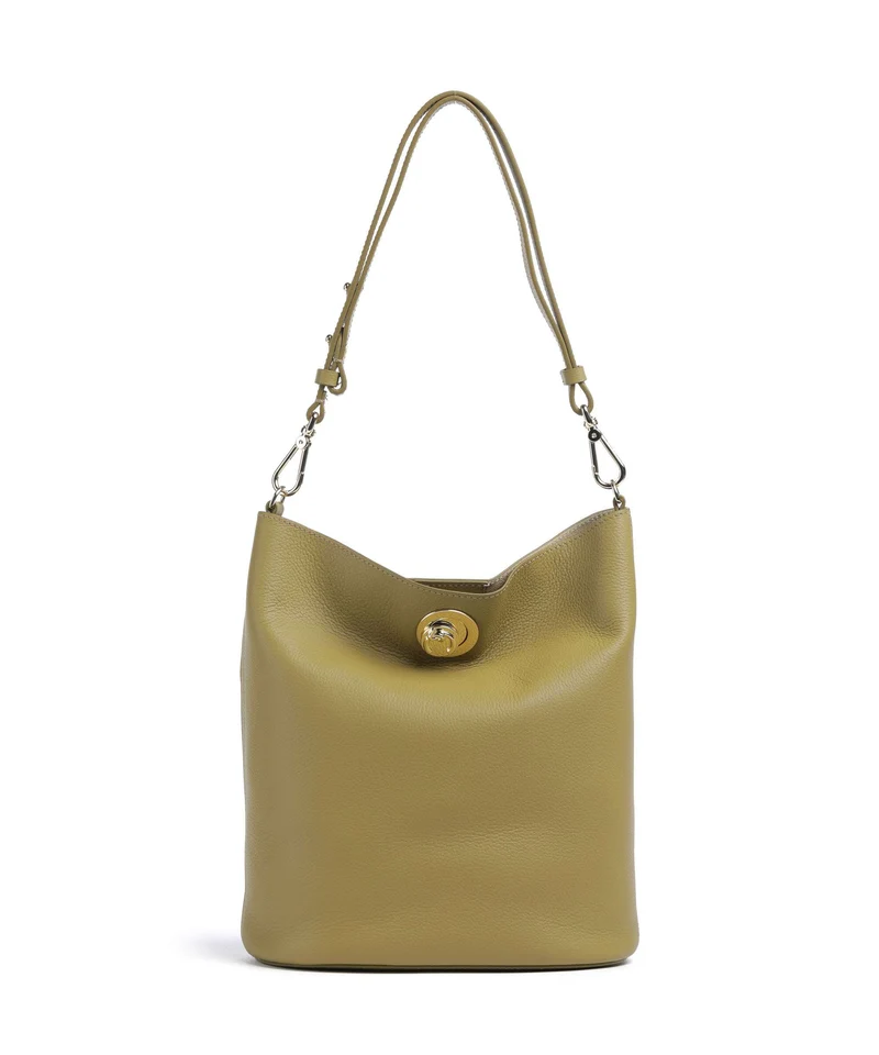 Coccinelle Nikla Bucket bolso de mano seagrass/sandshell