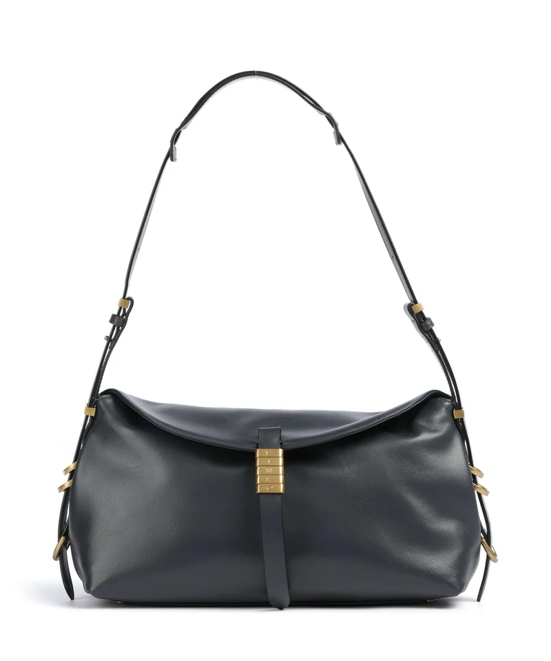 Pinko Saddle Bolso de hombro grigio asfalto/antique gold