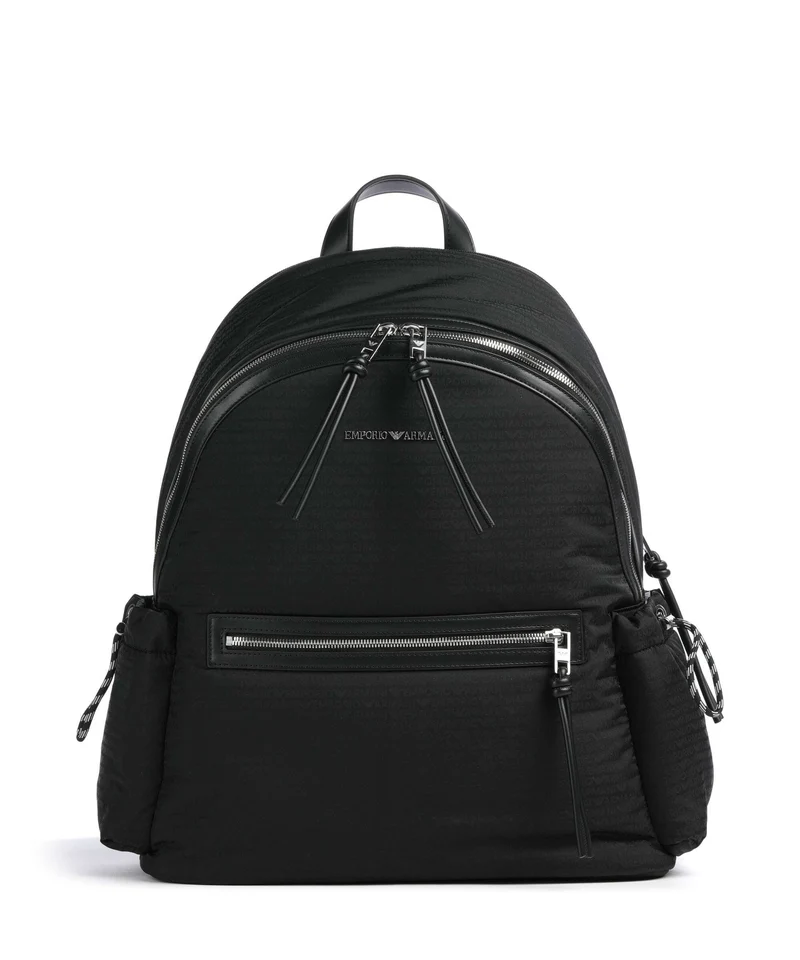 Emporio Armani Monogram Mochila black