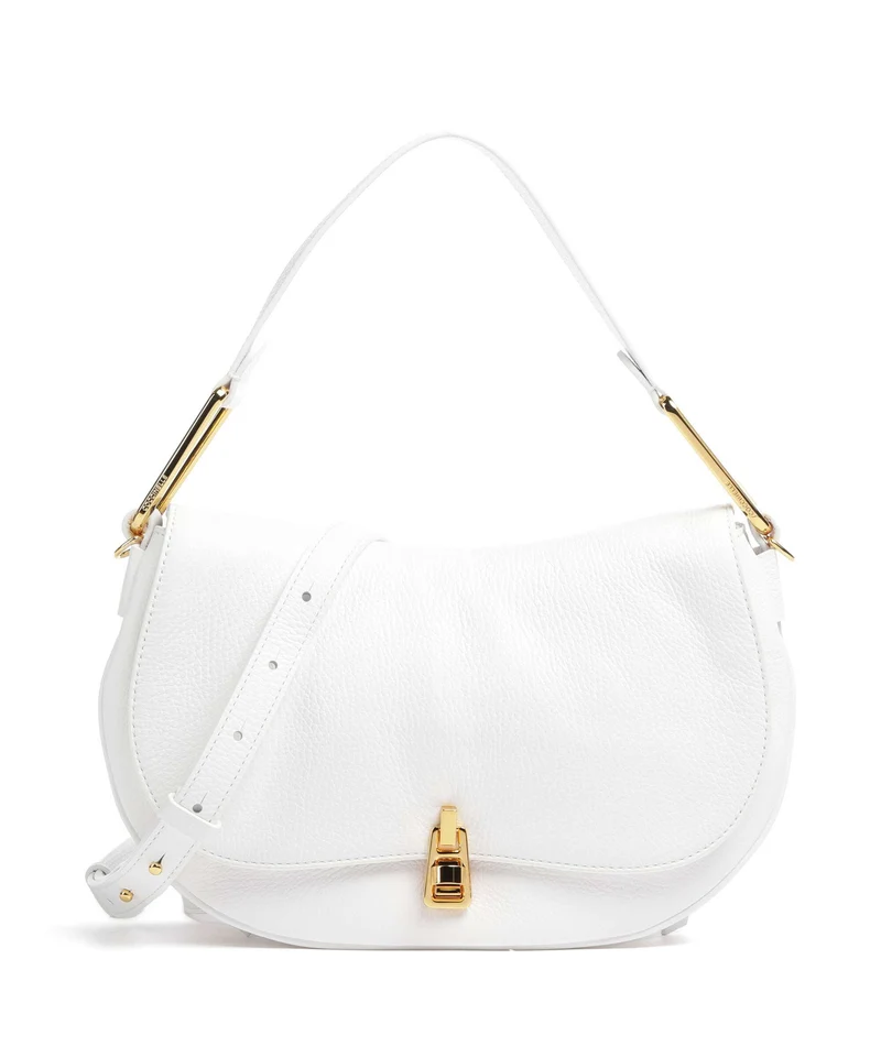 Coccinelle Magie Soft Bolso de hombro brillant white