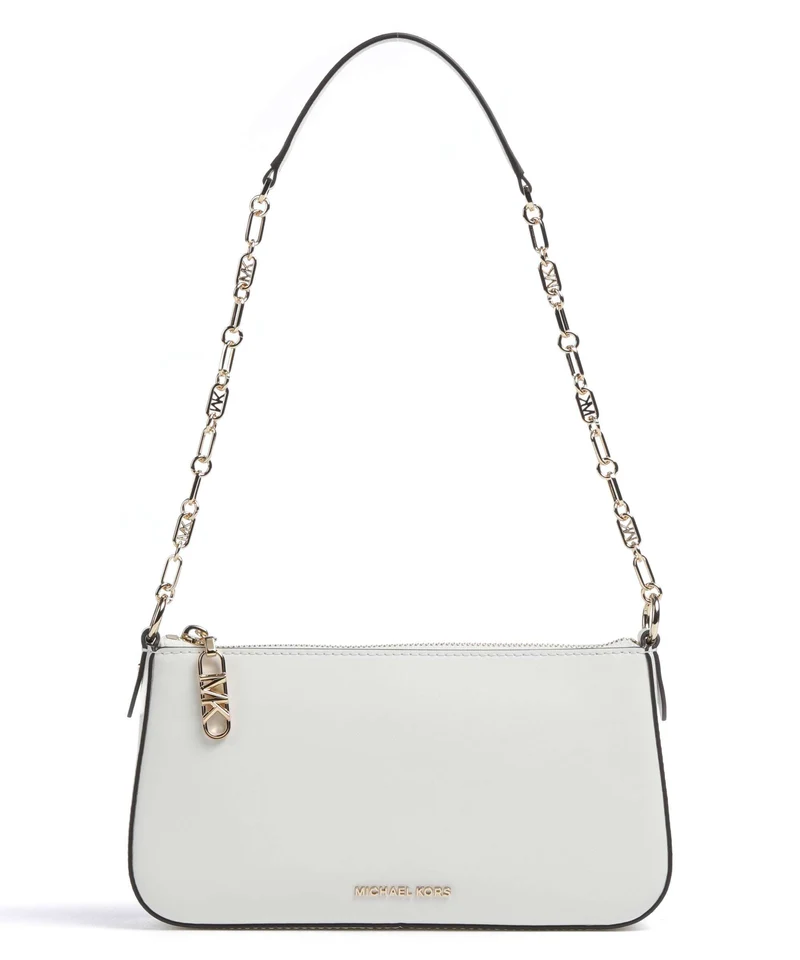 Michael Kors Empire Medium Bolso de hombro optic white