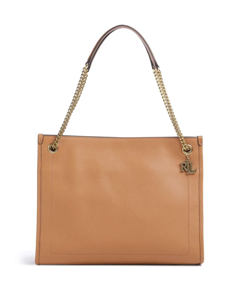 Lauren Ralph Lauren Bradley Large Bolsa shopping classic caramel