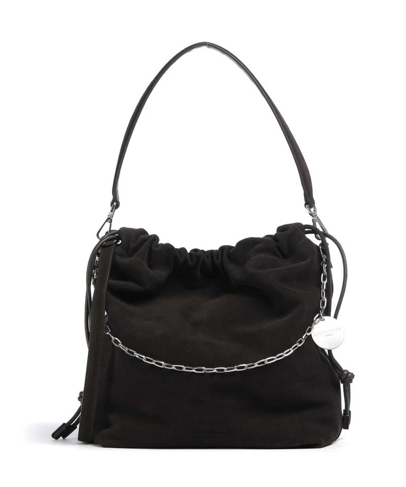 Liebeskind Lya II Hydro Suede M Bucket bolso de mano deep soil